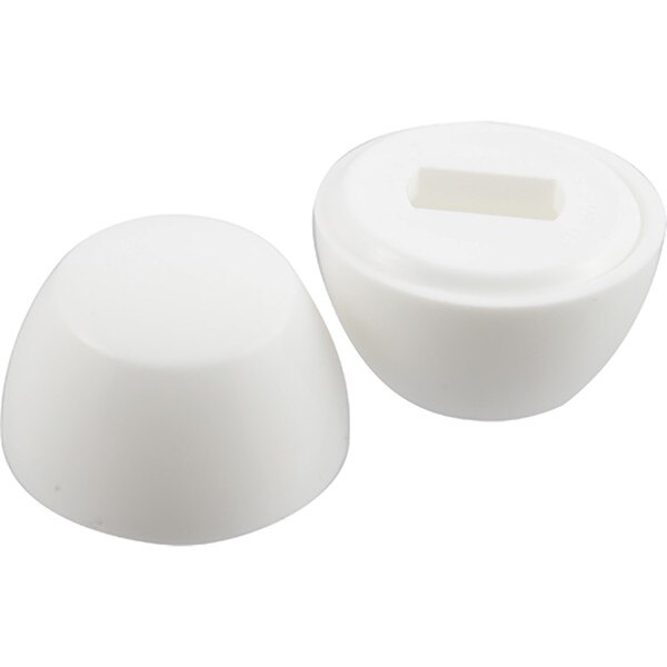 Snap On Bolt Cap White