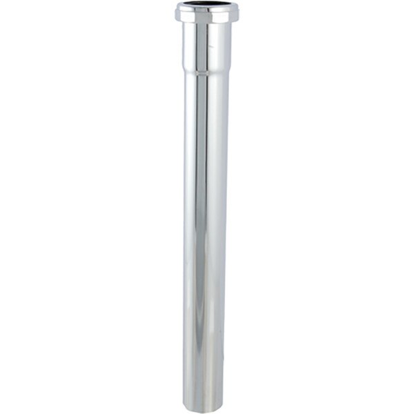 Universal Drain Chrome Plated Brass Extension Tube 11/4" x 8", 22 Gauge