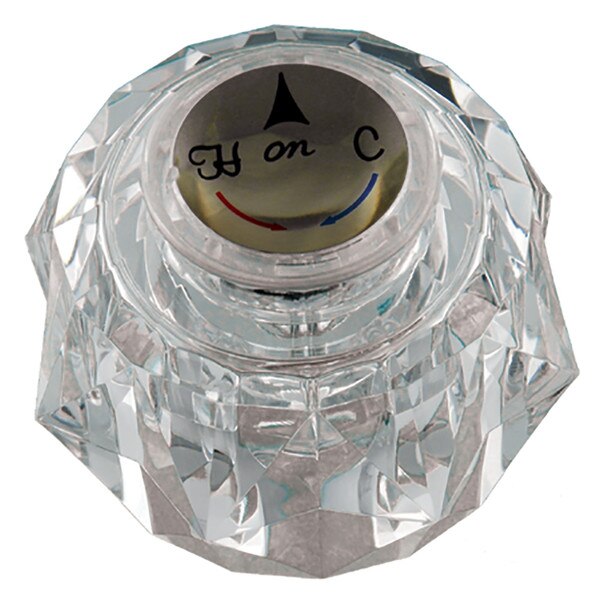 Acrylic Handle W/Button & Screw Fits Delta