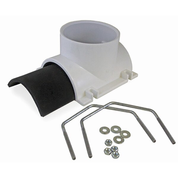PVC Saddle Tee Conversion Kit with Gasket 4" x 3"
