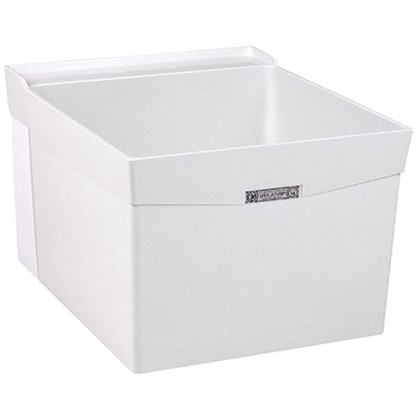 E.L. Mustee 20” Durastone Utilatub Wall Mount Laundry Tub