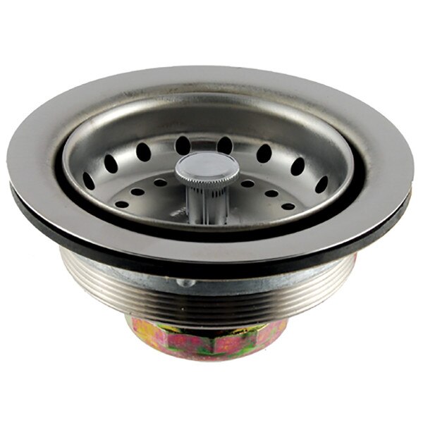 Kitchen Sink Strainer Basket Assembly 43/8" Overall, 33/8" Basket Dia.