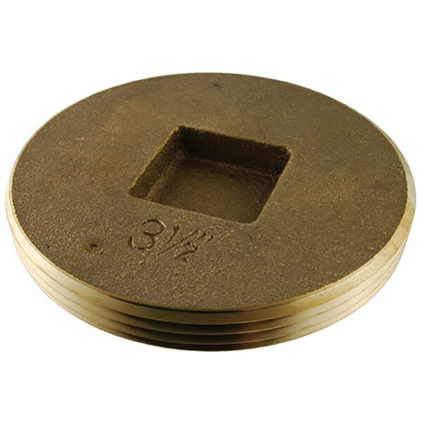 Countersunk Brass Plug 4"