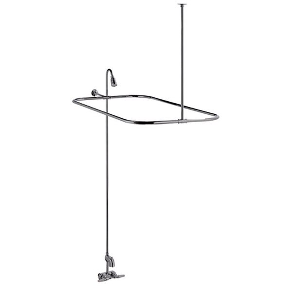 Barclay Claw Foot Tub Converto Shower Kit 48" L X 24" D, Chrome