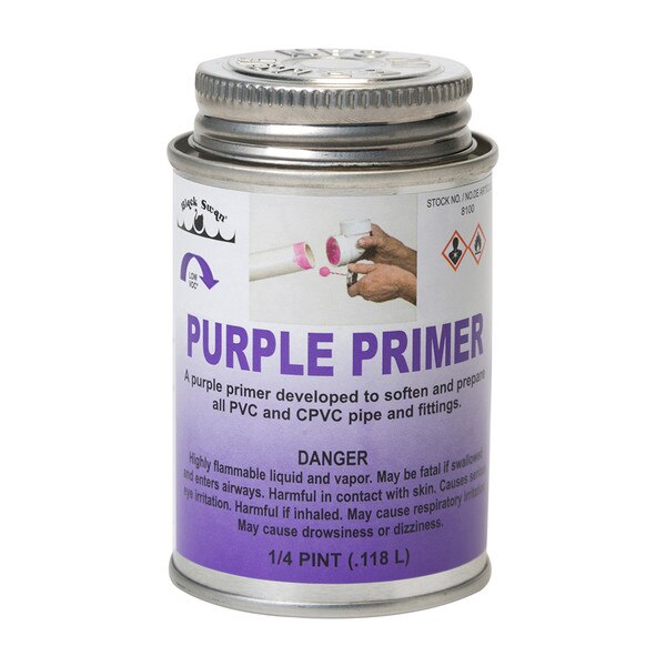 Purple PVC Pipe Primer 4 Oz
