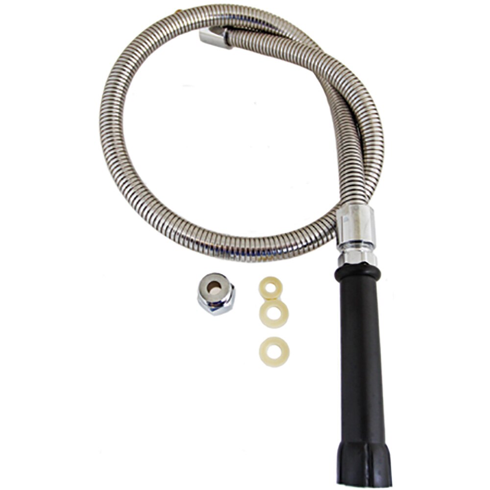 RWUSNX Sprayer Valve With Pre Rinse Hose, 44" Flexible Stainless Dish Sprayer Hose Replacement Kit High Pressure Commercial Sink Sprayer Hose For
