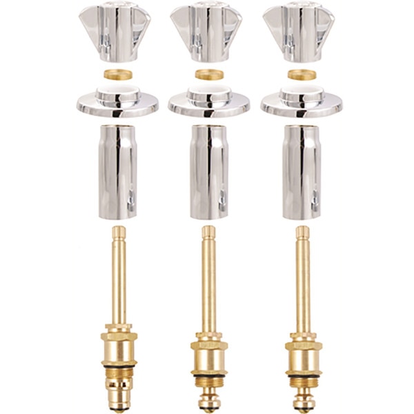 Binford Three Handle Tub & Shower Rebuild Kit Fits Sayco, Briggs, JPI.