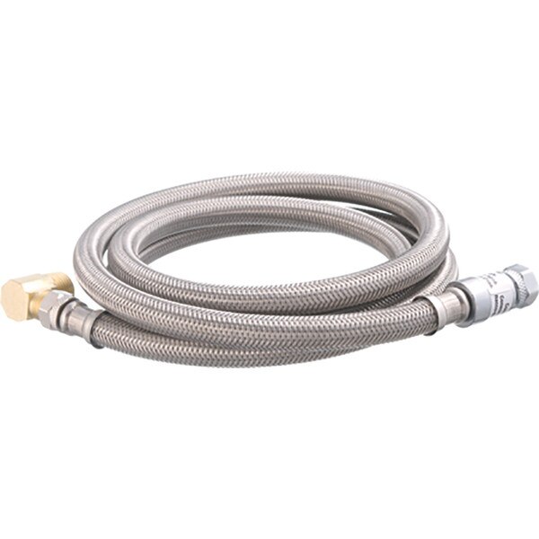 Watts Braided Stainless Steel Dishwasher Supply Line 3/8" X 60", 1/2" IPS