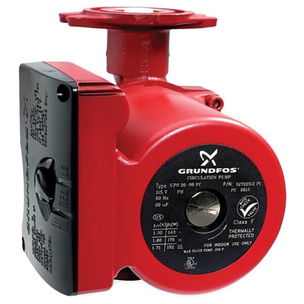 Grundfos Single Phase Circulating Pump 1/6 H.P., 115V, 60 Hz.