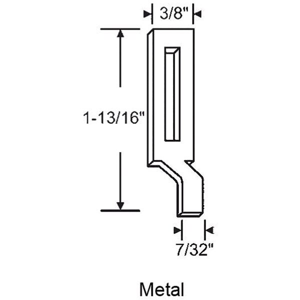 Screen Door Keeper 113/16" x 3/8"