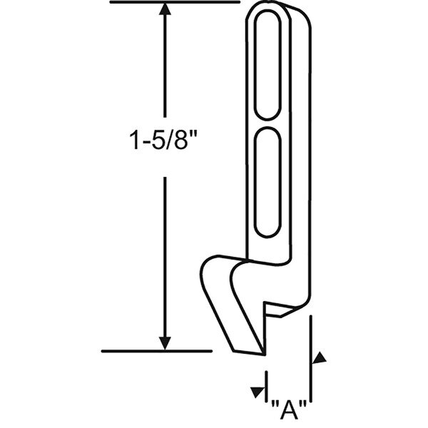 Screen Door Keeper 15/8" x 1/4"
