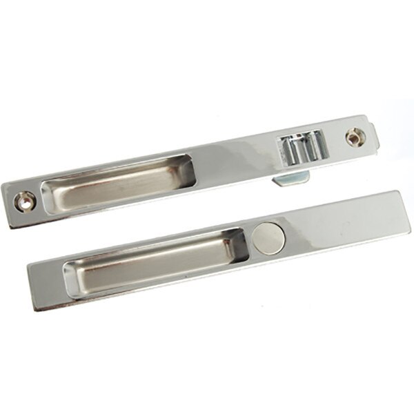 Patio Door Handle with Lock Chrome Plated