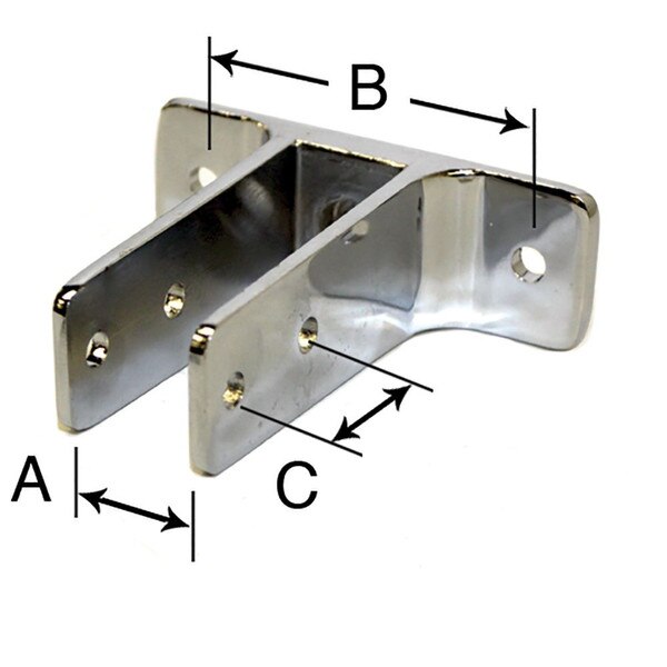 Double Ear Urinal Screen Bracket