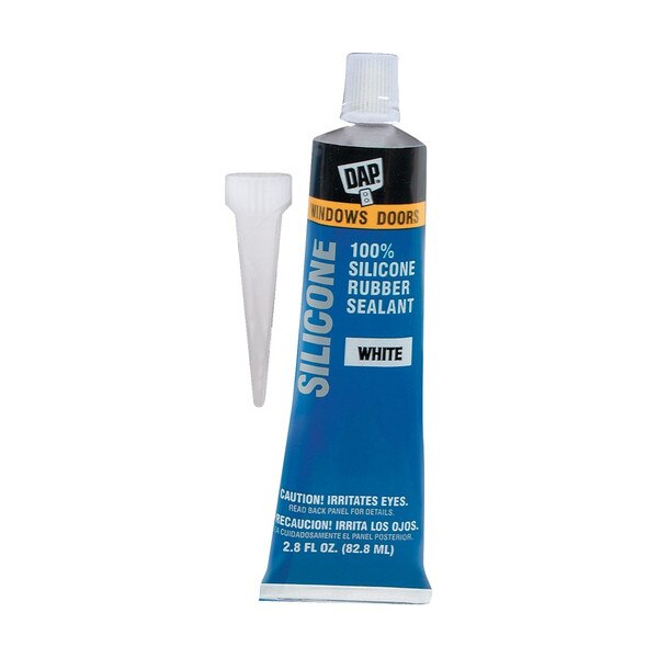 Dap Products Silicone Bathtub Sealant 2.8oz, White