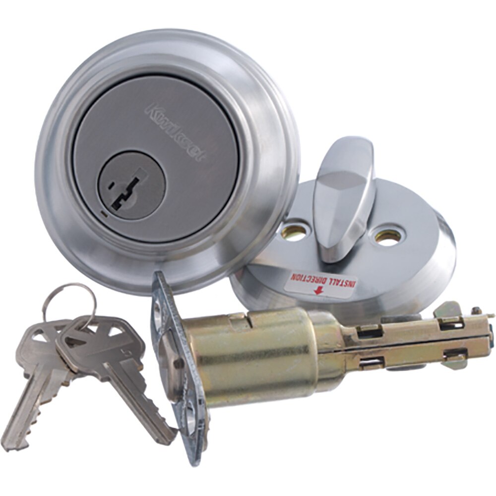 Kwikset Kwikset Series Antique Brass Single-Cylinder Deadbolt Entry Door Exterior Handle At - View #3