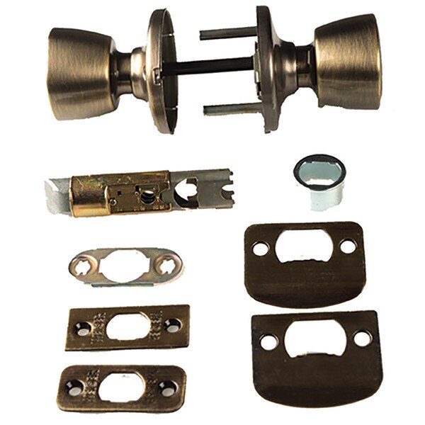 Weiser Lock Beverly™ Hall & Closet Door Knob Set Antique Brass, 6 Way