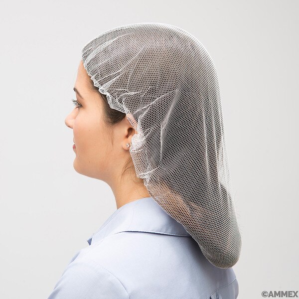 Ammex Food Service 24" Nylon Hair Nets 1000/Cs AMMEX HN24