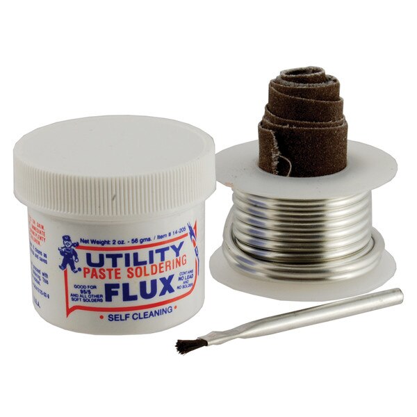 Utility BioSafe Lead Free Soldering Kit 2 Oz. Flux, 1/4 Lb. Solder