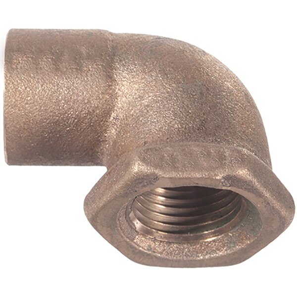 Copper Sweat X FPT 90° Elbow 1/2" SWT x 3/8 FPT