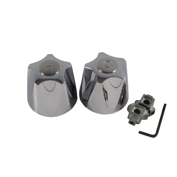 Large Canopy Tub and Shower Handles Hot and Cold, Universal Fit, Chrome