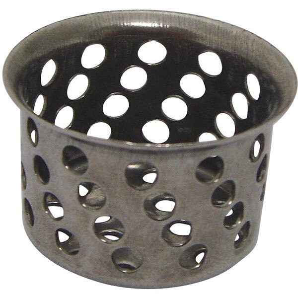 11/2 in. Crumb Cup Basket Strainer without Post in Chrome Finish